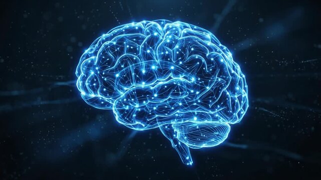 AI脳ネットワーク学習抽象背景ループ動画