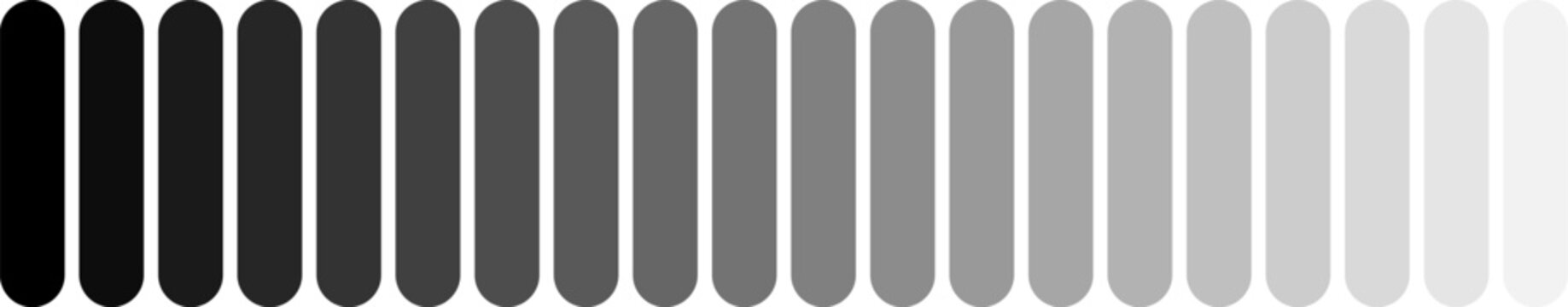 Grayscale color palette showing smooth gradient transition