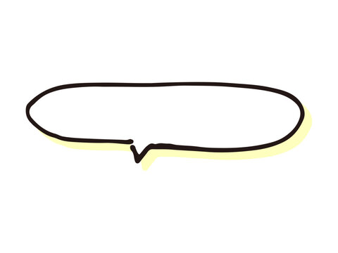 シンプルな手書きの吹き出し