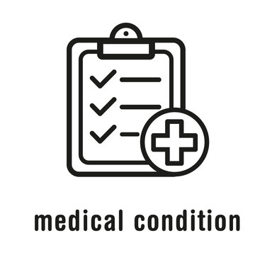 Medical Allergy Clipboard and Checklist Icon