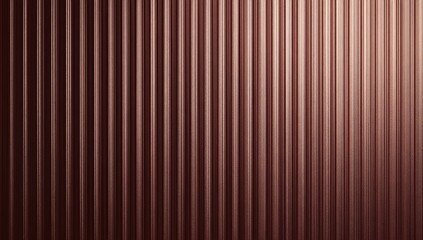 Obraz premium Metallic, ribbed, textured surface with vertical, parallel lines and soft light