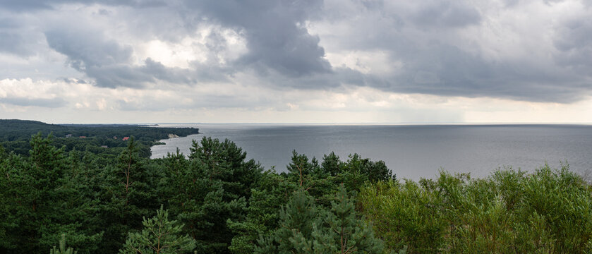 view from the Curonian Spit from the height of Efa
