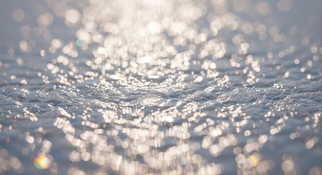 Abstract crystal reflection background with prismatic light effects, rainbow highlights, glossy texture, soft blur and grain for premium backdrop