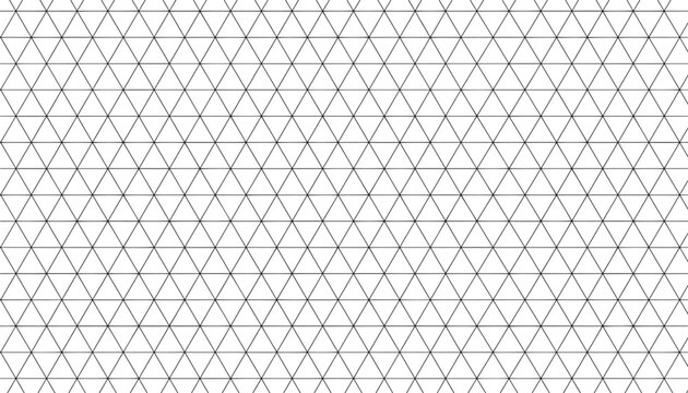 Pattern of equilateral triangles with black outlines on a white background, creating a geometric and tessellating effect