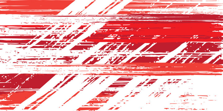 Red gradient pattern grunge texture background. Pop art comic style vector illustration of dots, sports. Red brush strokes overlapping. Grunge pattern lines, modern corporate concept. Vector