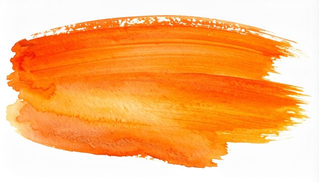 Orange paint swash texture with the image highlights the tactile quality
