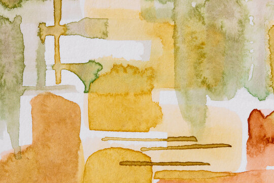 Creative mark making with watercolors