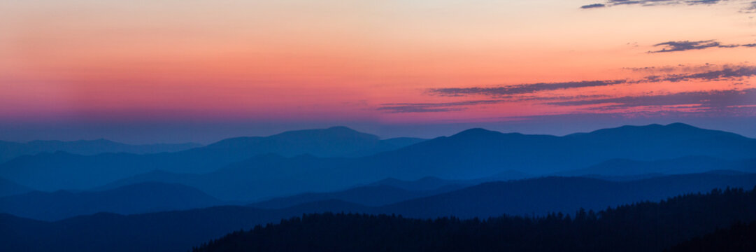 66745-046.05 Sunset at Clingmans Dome Great Smoky Mountains NP, TN