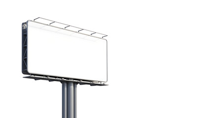 Obraz premium Blank billboard sign mockup isolated advertising concept