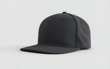 Fototapeta premium Dark Gray Baseball Cap Mockup headwear accessory