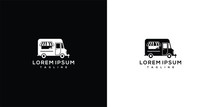 Food Truck Logo with "Lorem Ipsum" Text