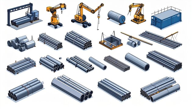 Industrial Metal Components and Machinery Collection.