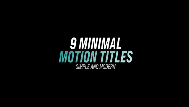 Animated Titles 09