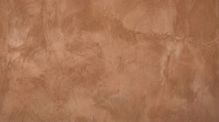 Fototapeta premium Warm terracotta plaster wall texture with soft earthy background 