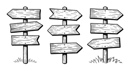 wooden sign, rustic sign, signpost arrow, direction sign, wooden board, blank panel, vintage sign, outdoor sign, path direction, guide post, navigation sign, wooden arrow, rustic board, sign design, e © mrpixel