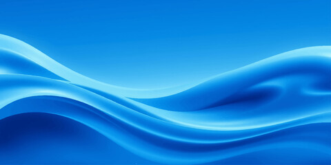 Obraz premium Smooth abstract blue wave design with flowing lines and futuristic motion texture for a professional business wallpaper backdrop
