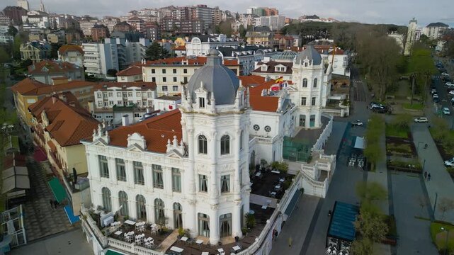 City of Santander in Spain aerial view