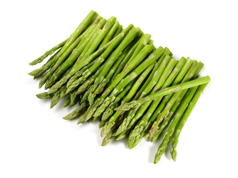 Thai Asparagus - Small green Asparagus isolated on white Background