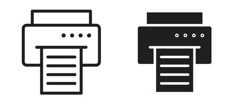 Printer icon vector design template and illustration EPS10.