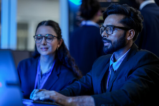 Cloud infrastructure architect debugging microservices containerization orchestration. DevOps engineer configuring kubernetes cluster deployment pipeline during critical system migration.