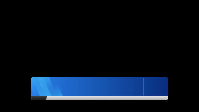blue lower third template for broadcast media