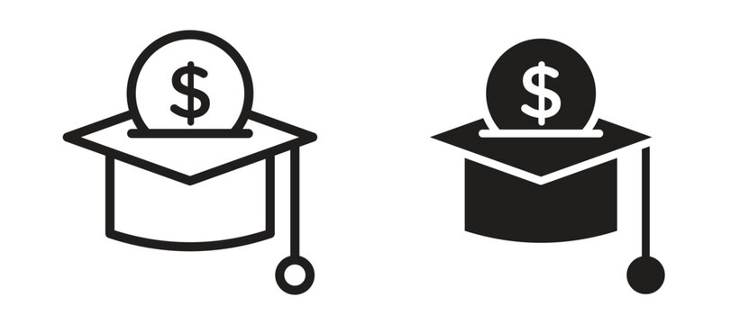 Scholarship fund icon vector design template and illustration EPS10.