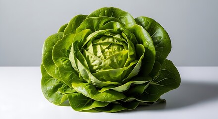 Fototapeta premium Fresh Green Butter Lettuce Head