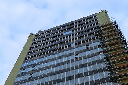 Demolition of the old Slavia Hotel in central Belgrade