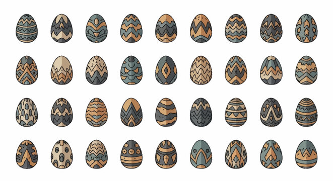 Scarab Beetles in Various Patterns.