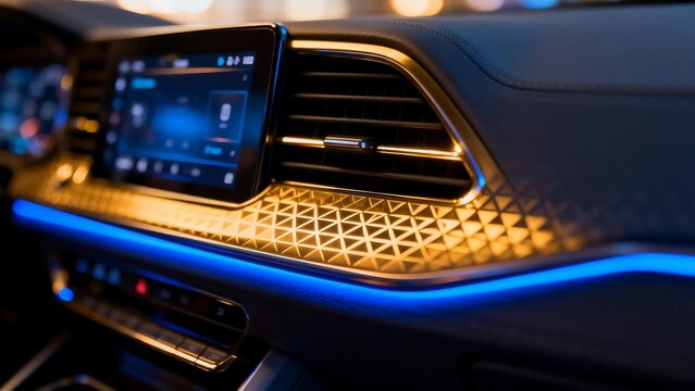 Car dashboard interior design