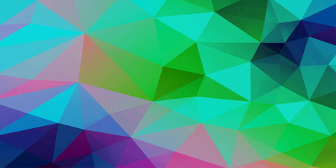Geometric Abstract: A visually striking and colorful display of geometric shapes.  © nur