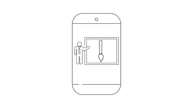 Smartphone App Tutorial - Simple Line Drawing Explanation.