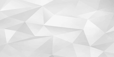 Fototapeta premium Abstract geometric pattern is made up of numerous triangular and polygonal facets with various shadows and highlights, a visually interesting minimalist background.