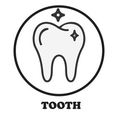 Fototapeta premium Healthy Tooth Icon