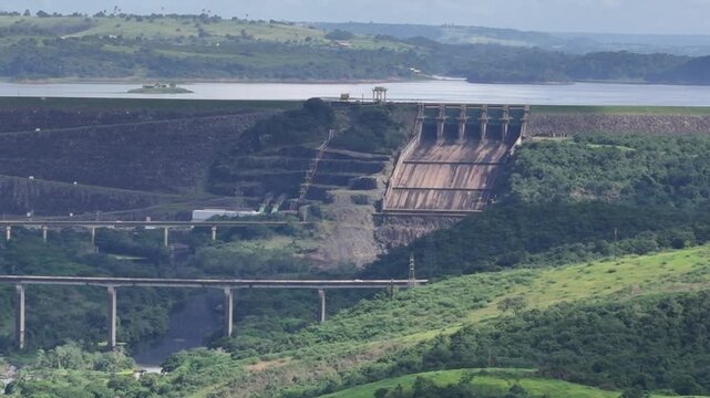 cachoeira, bahia, brazil - june 23, 2025: view of the Pedra do Cavalo dam in Bahia.