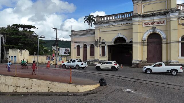 cachoeira, bahia, brazil - june 23, 2025: aerial view of the city of Cachoeira in the Reconcavo region of Bahia.