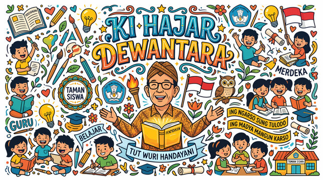Ki Hajar Dewantara Education Celebration - Indonesian National Hero