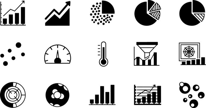 Data Visualization and Infographic Icon Set