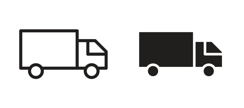 Truck icon vector design template and illustration EPS10.