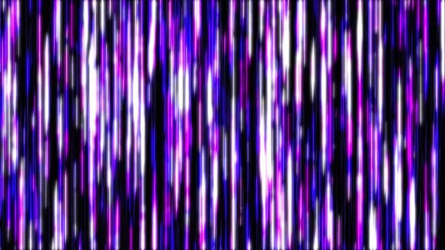Abstract animated background featuring vertical streaks of neon purple, pink, white, black colors creating a dynamic and vibrant visual effect