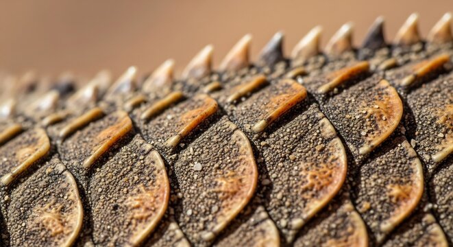 Rugged Reptile Scale Texture with Sharp Armored Detail