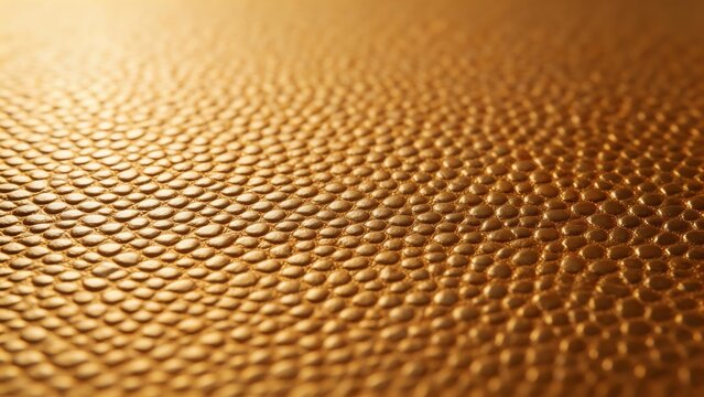 Golden textured surface closeup