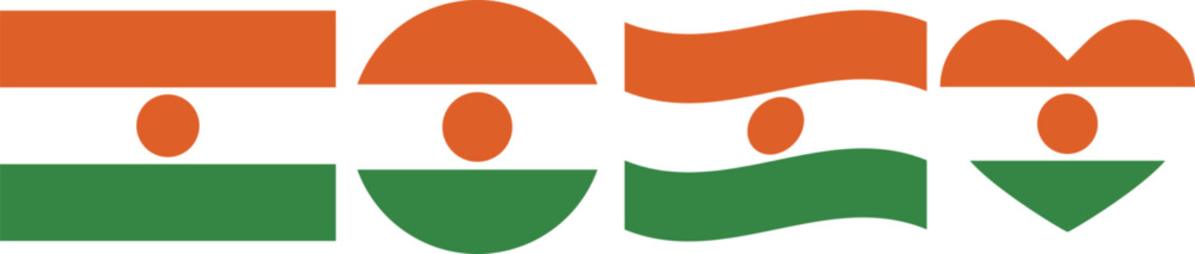 Niger flag illustrator country flags symbol National Collection International  Set