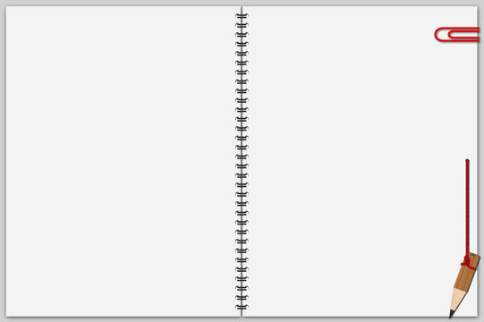 Doppelseite Bleistift