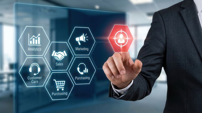 Defining the target customer and developing personalization marketing through digital interface interaction.