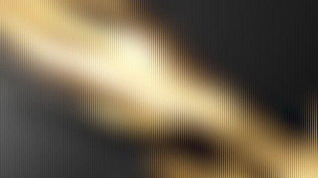 Abstract luxury background with golden light streaks on dark ribbed texture