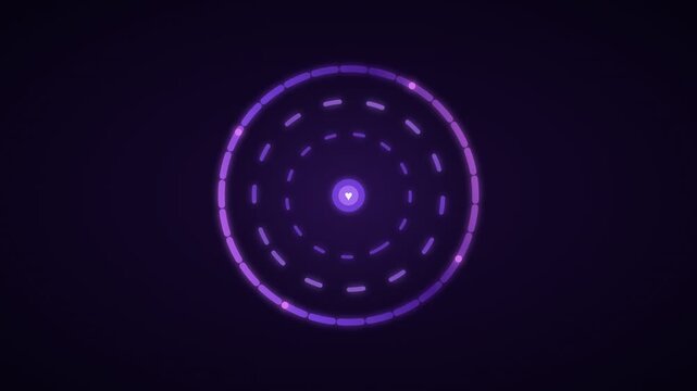 Elegant Rotating Purple Ring Orbit Seamless Loop Animation Lupus Awareness 4K
