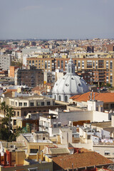 Fototapeta premium The view of he cupola of basilica de la Caridad, Cartagena, Spain