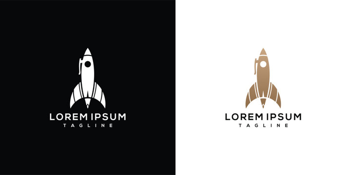 Creative Rocket Pencil Logo Design for Education Startups and Innovation