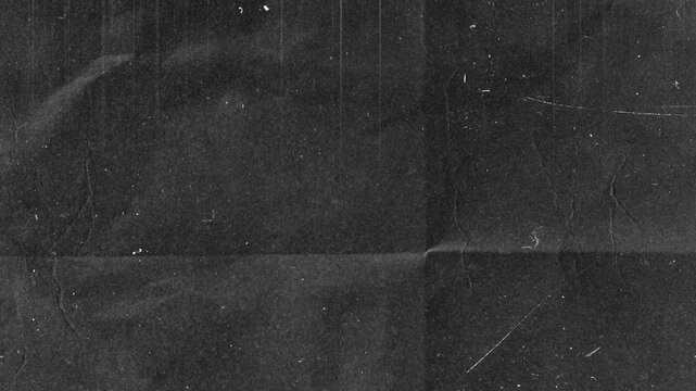Dark Folded Paper Grunge Texture Overlay, Crease Marks Dust, Seamless Loop 4K Cinematic Background